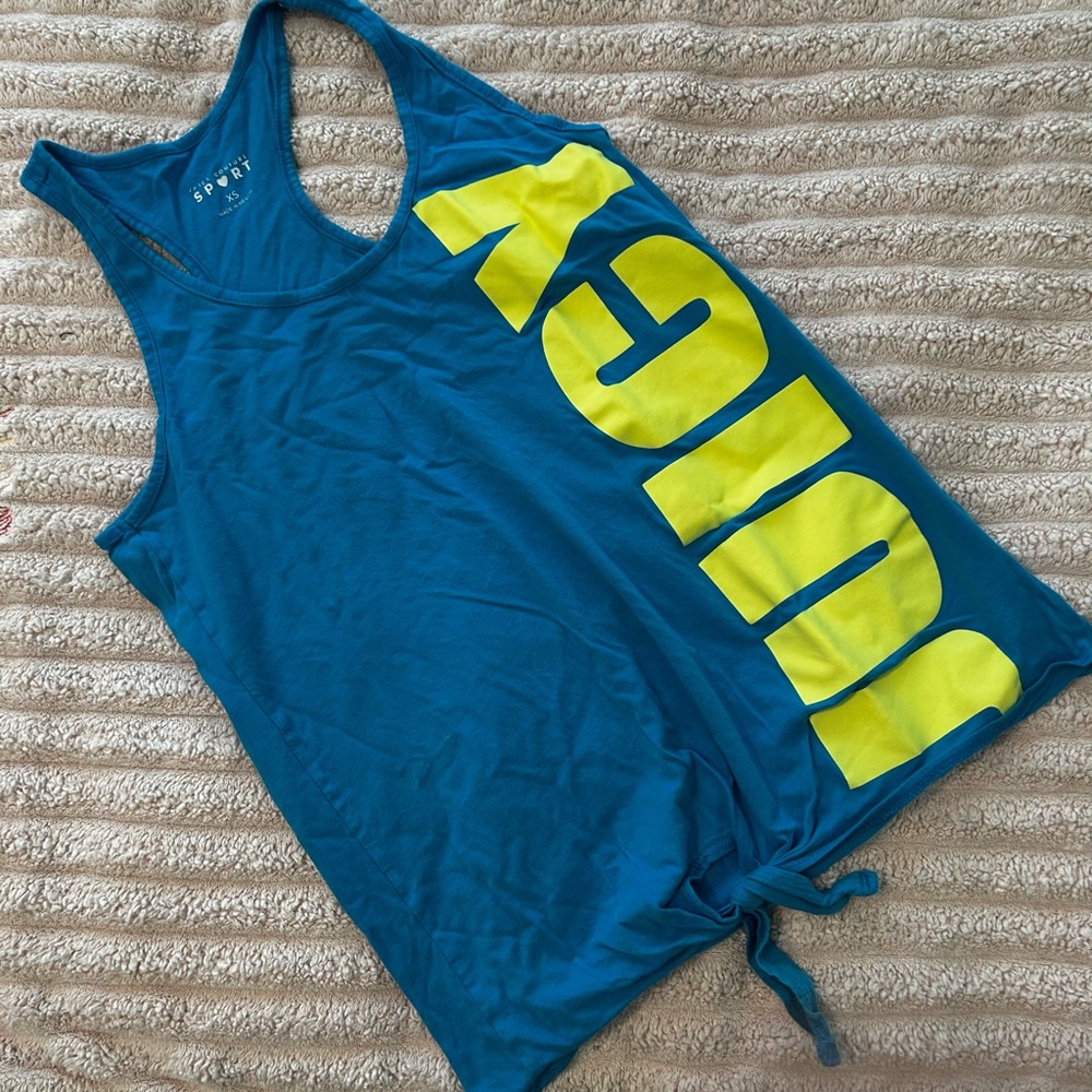 Juicy Couture Teal and Lime tank